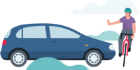 cyclist-signaling-car-to-stop